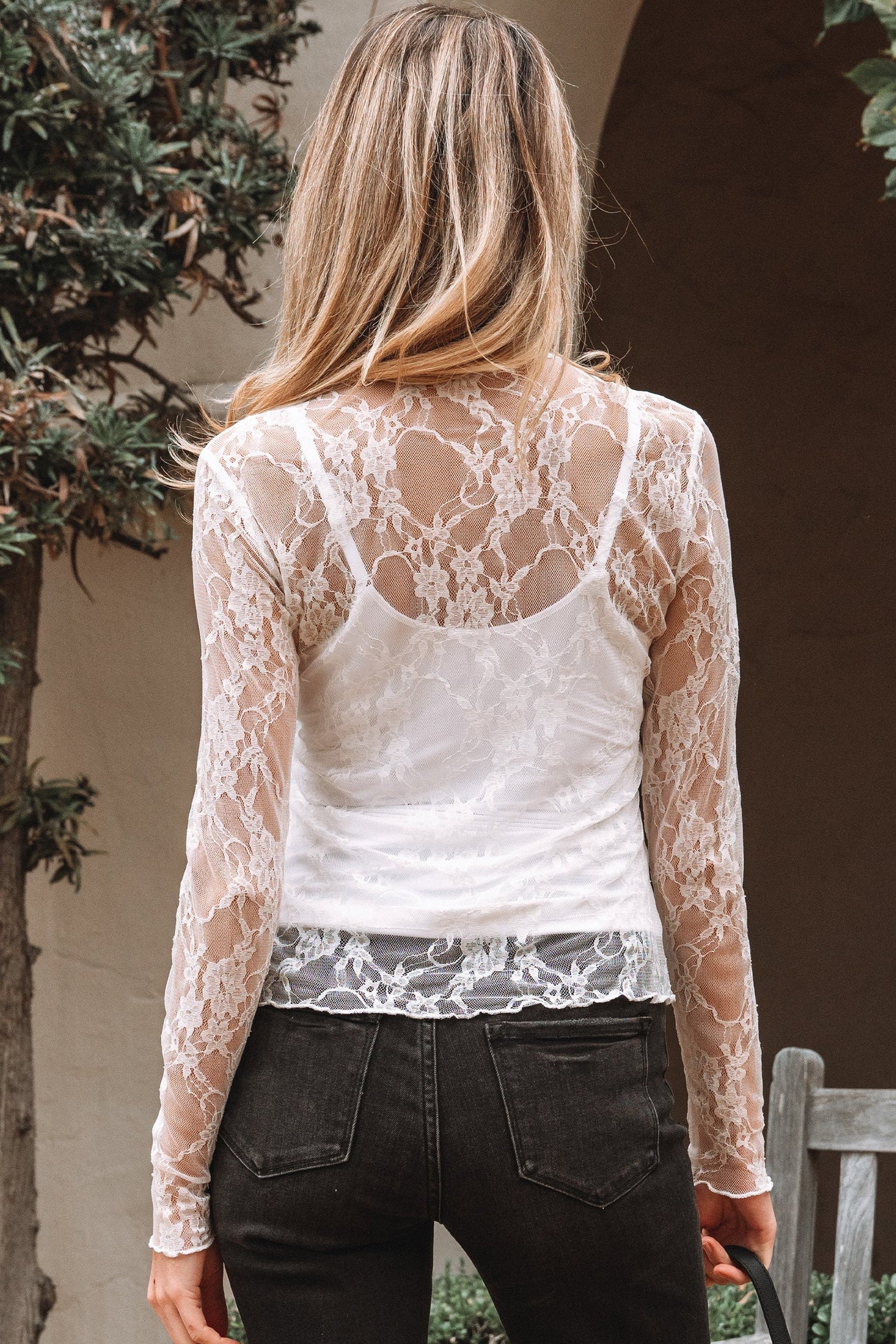 Brittany Mock Slim Fit Long Sleeve Top