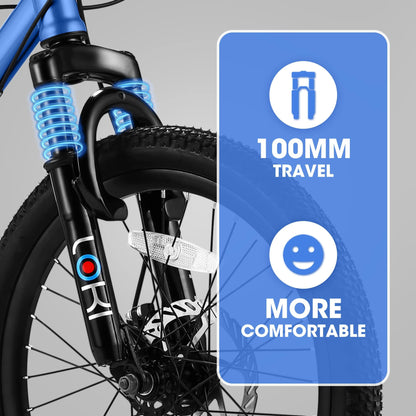 20 Inch Kids' Mountain Bike for Boys and Girls Ages 6-12