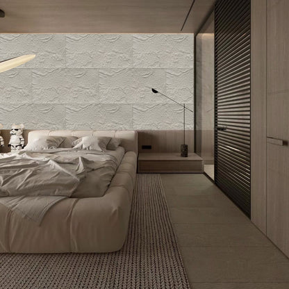 3D Faux Stone Wall Panels - 6 PCS PU Wainscoting