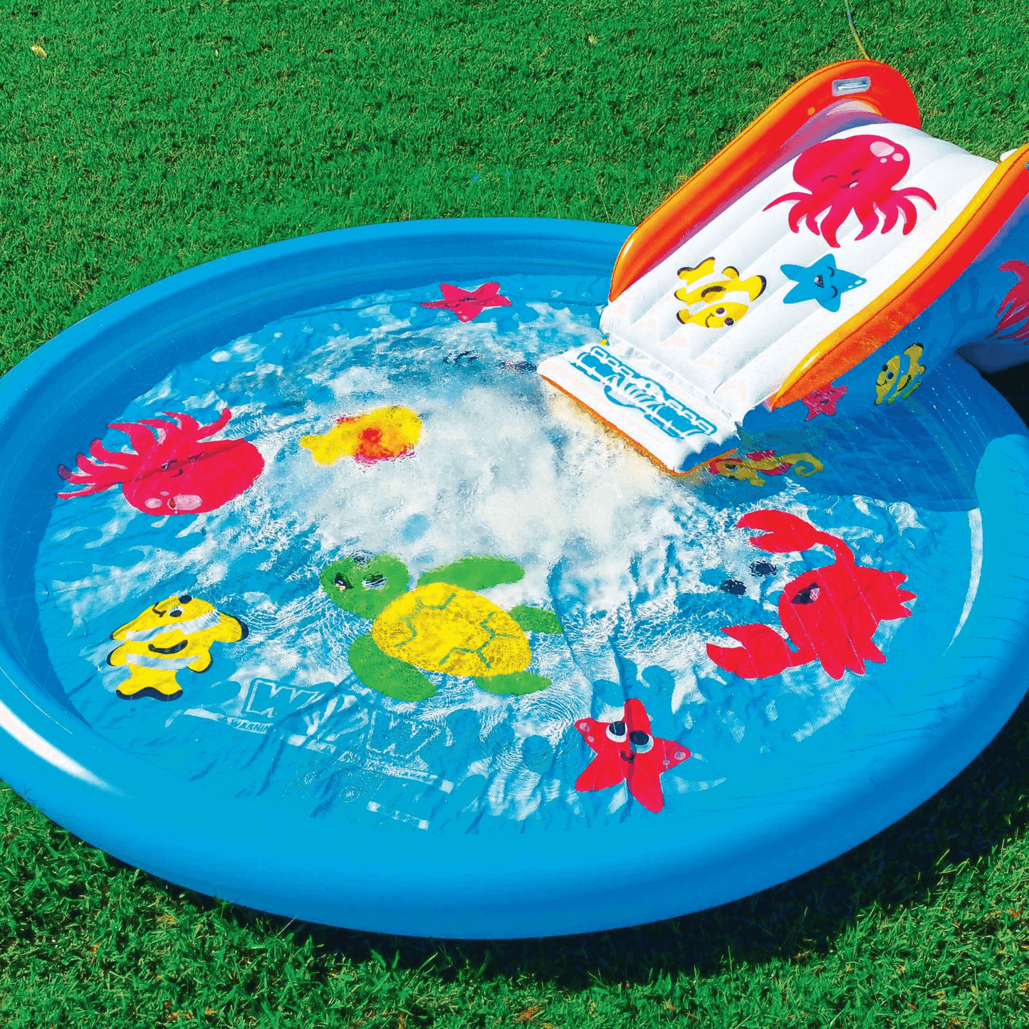 WOW Watersports Swirl Splash Pad Slide (Slide Only) with Inflated Side Rails