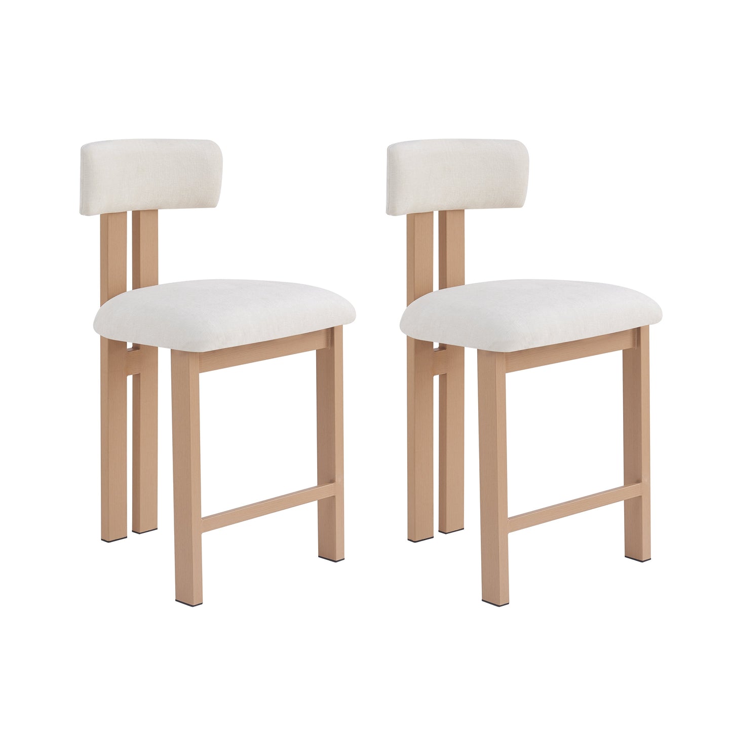 26.5'' Stylish Round Stools with Low Back
