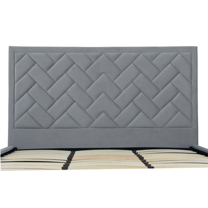 Crosby - Bed With Upholstered Headboard And Slats