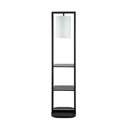 Two Tiered Vertical Shelving Stand with Light