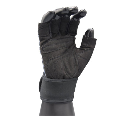 MRX Weightlifting Gloves for Gym Workout Training Long Wrist Strap