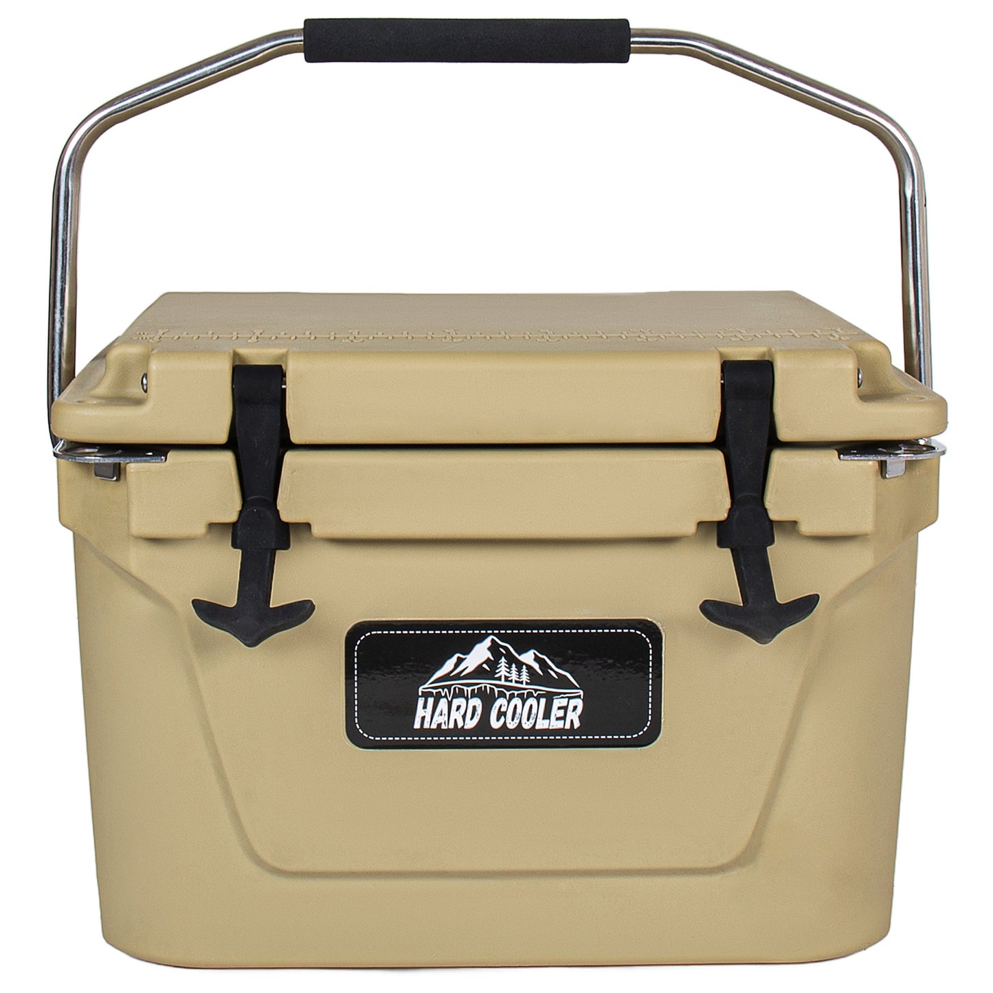 20 Quart Khaki Cooler, Ultra-Tough Hard Shell Ice Chest