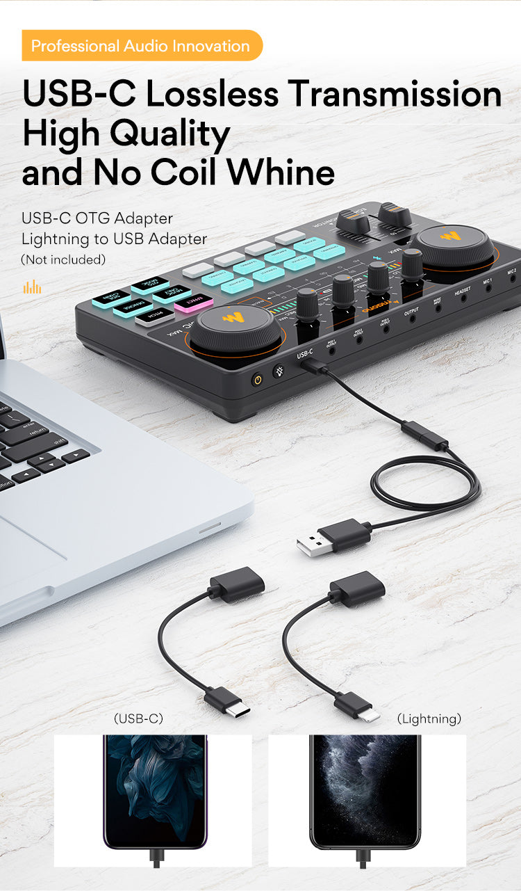 Portable Mobile microphone Condenser universal live broadcast equipment