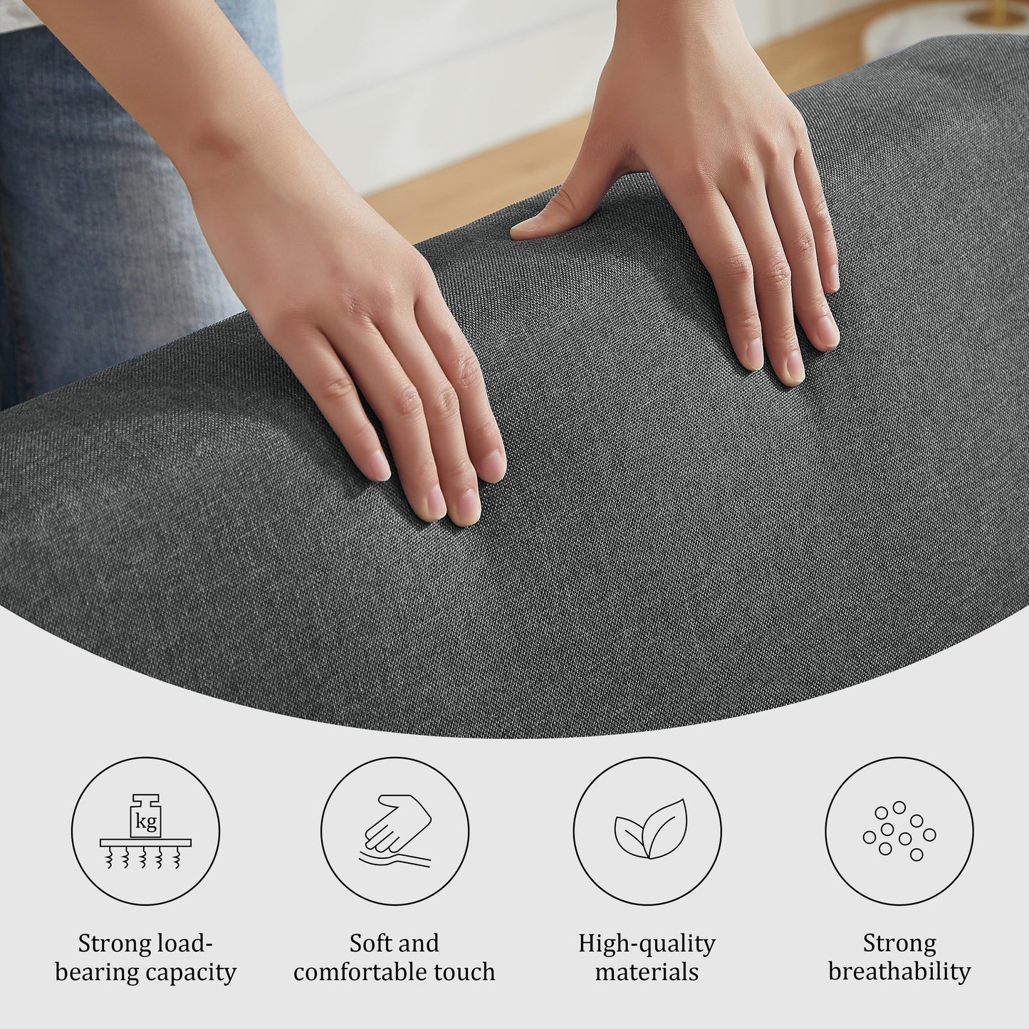 Sleeper Sofa Chair Bed, 3-In-1 Convertible with Adjustable Backrest & Foldable Table