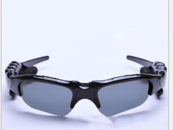 Midnight Black Titan Audio Specs | IPX4 Waterproof Smart Bluetooth 5.0 Sports Sunglasses with Wireless Mic & Open-Ear Audio
