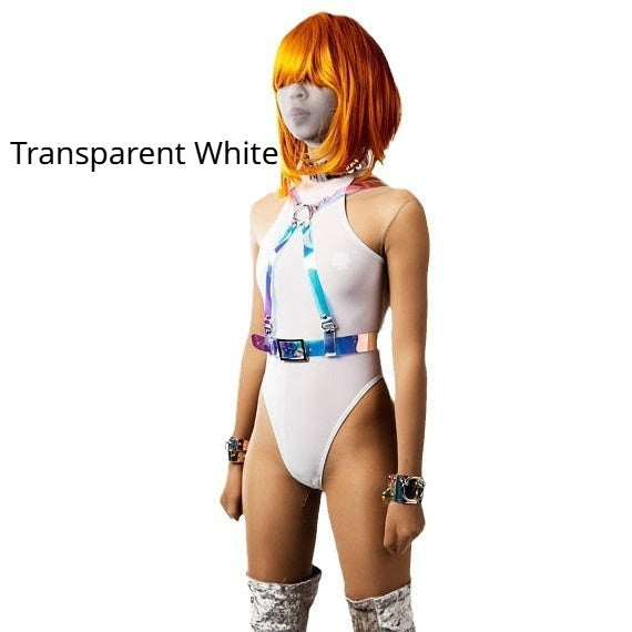 Holographic Glitter Plastic Body Harness Accessory