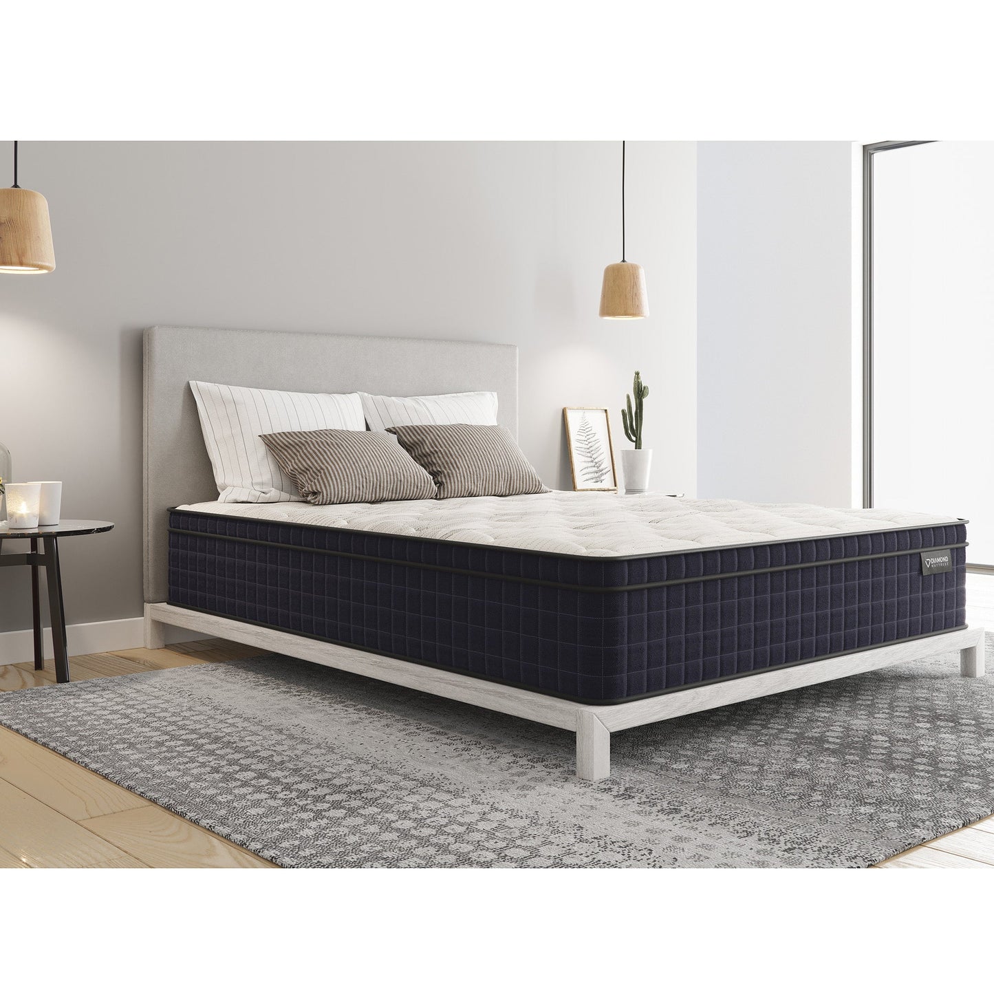 Diamond Nina Copper Cooling Hybrid Mattress Queen 12.5" Firm Feel