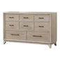 8 Drawers 1 Piece Dresser, Ample Storage Bedroom - Oak