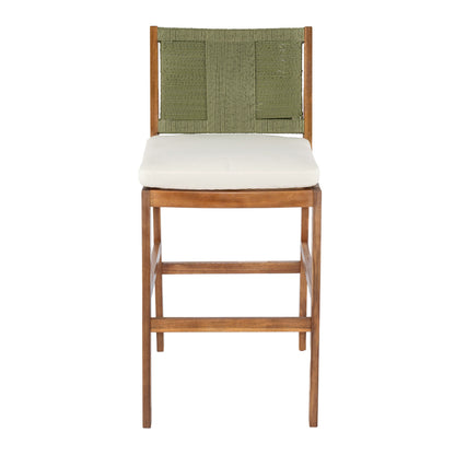 4 Pieces Arly Green Outdoor Bar Stool Set