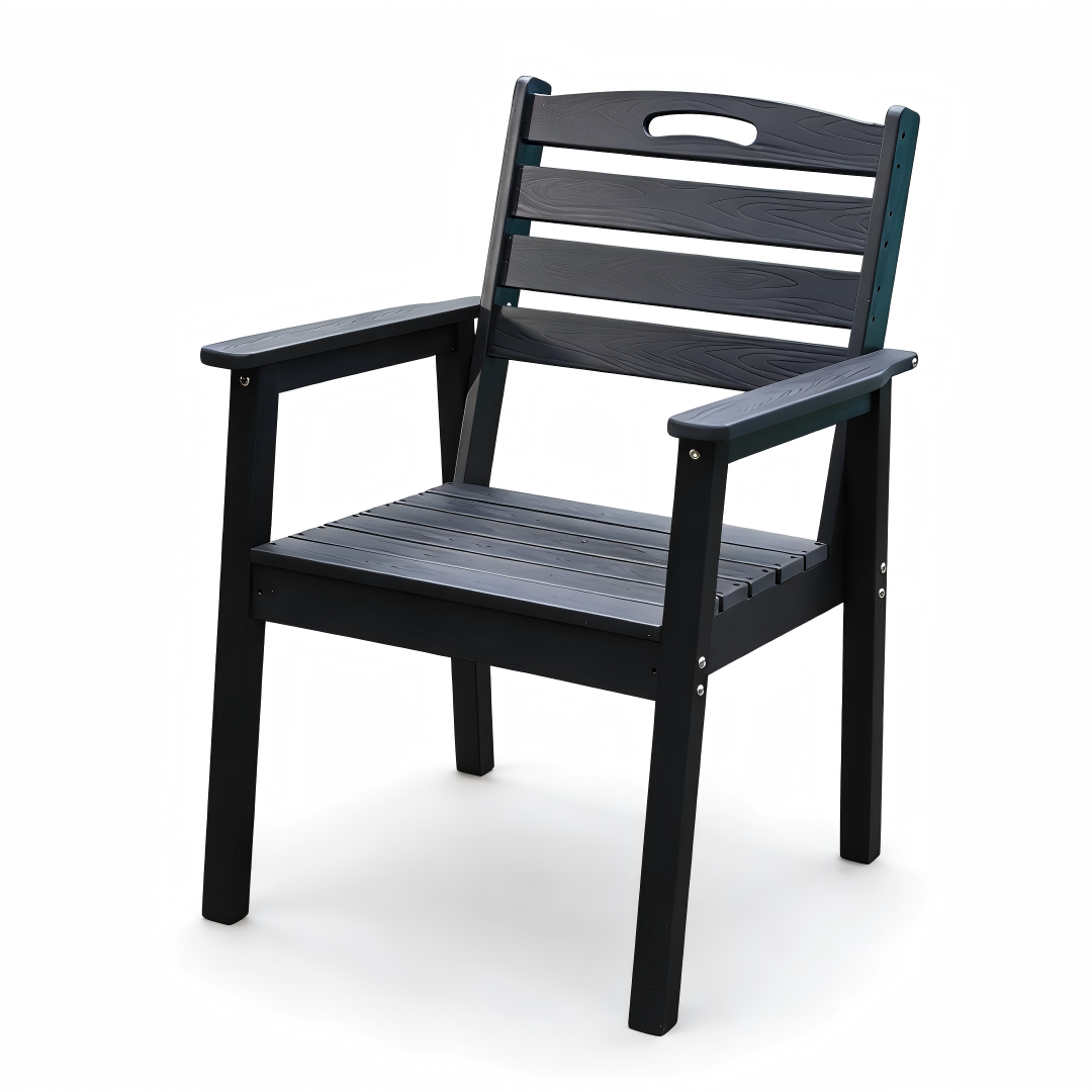 HDPE Outdoor Patio Dining Set - Table and Four Chairs