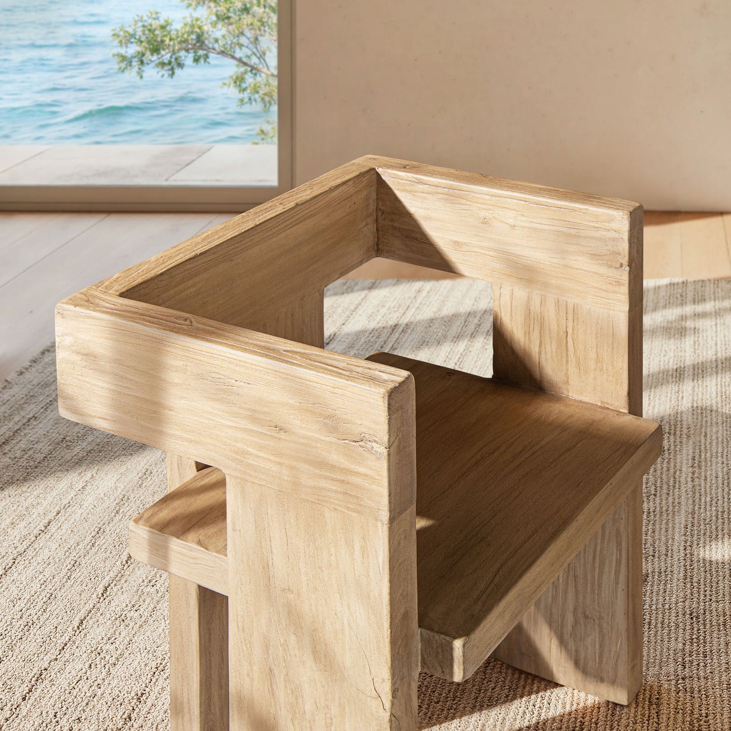Avenel - Sculptural Block Accent Chair