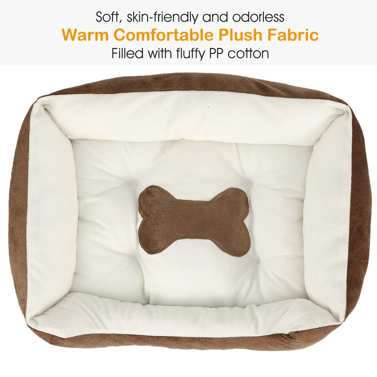 Pet Dog Bed Soft Warm Fleece Puppy Cat Bed Dog Cozy Nest Sofa Bed Cushion Mat For S/M Dog