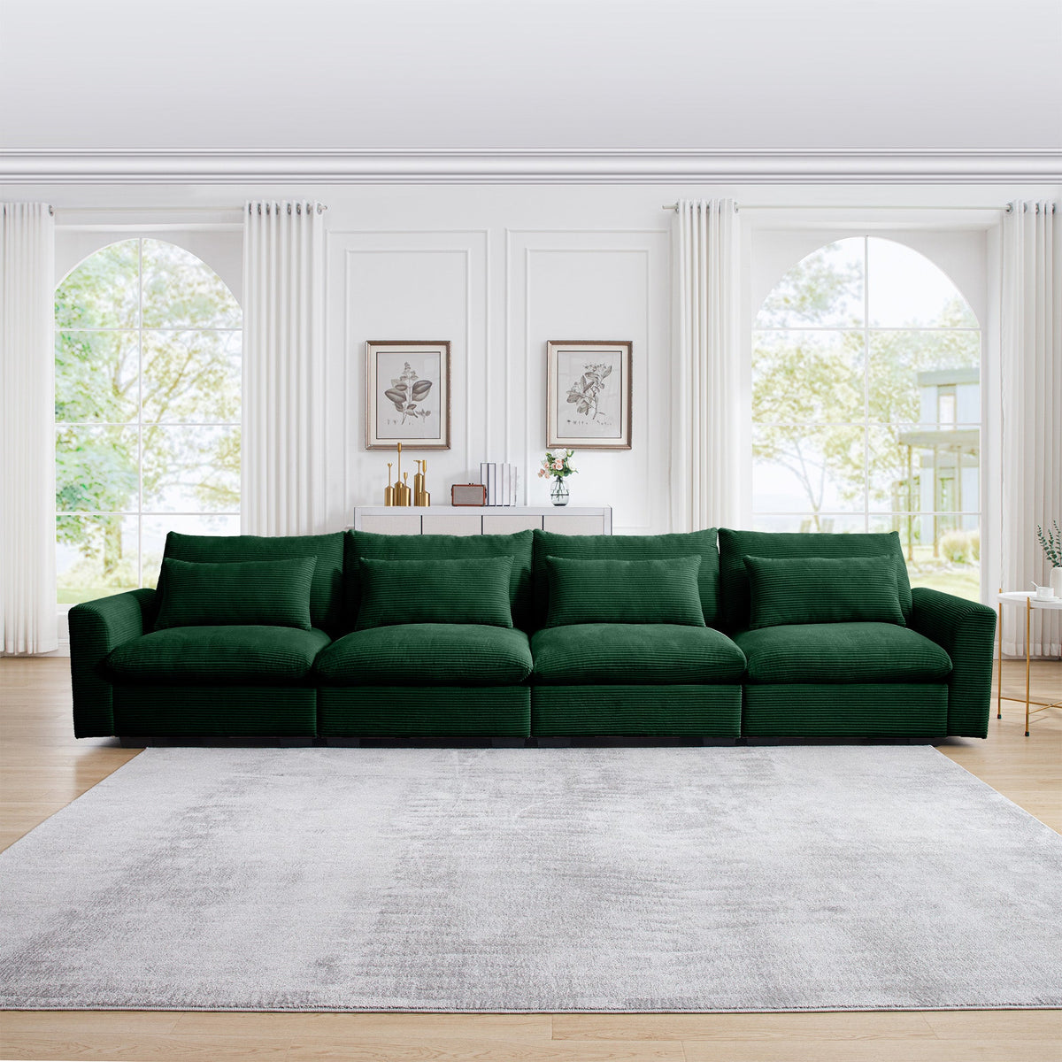 4 Seater Deep Seat Couches for Living Room