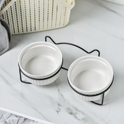Protect Cervical Spine And High Feet Drinking Water Pet Bowl