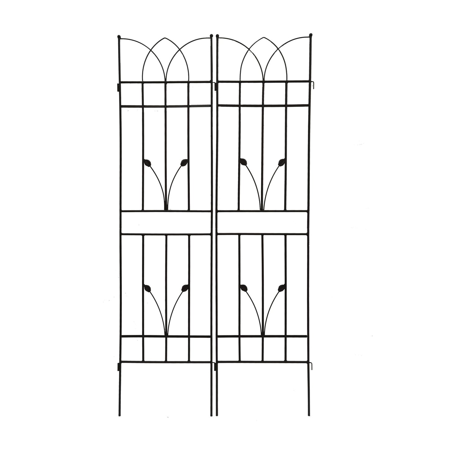 Metal Garden Trellis Rustproof For Climbing Plants Outdoor Flower Support