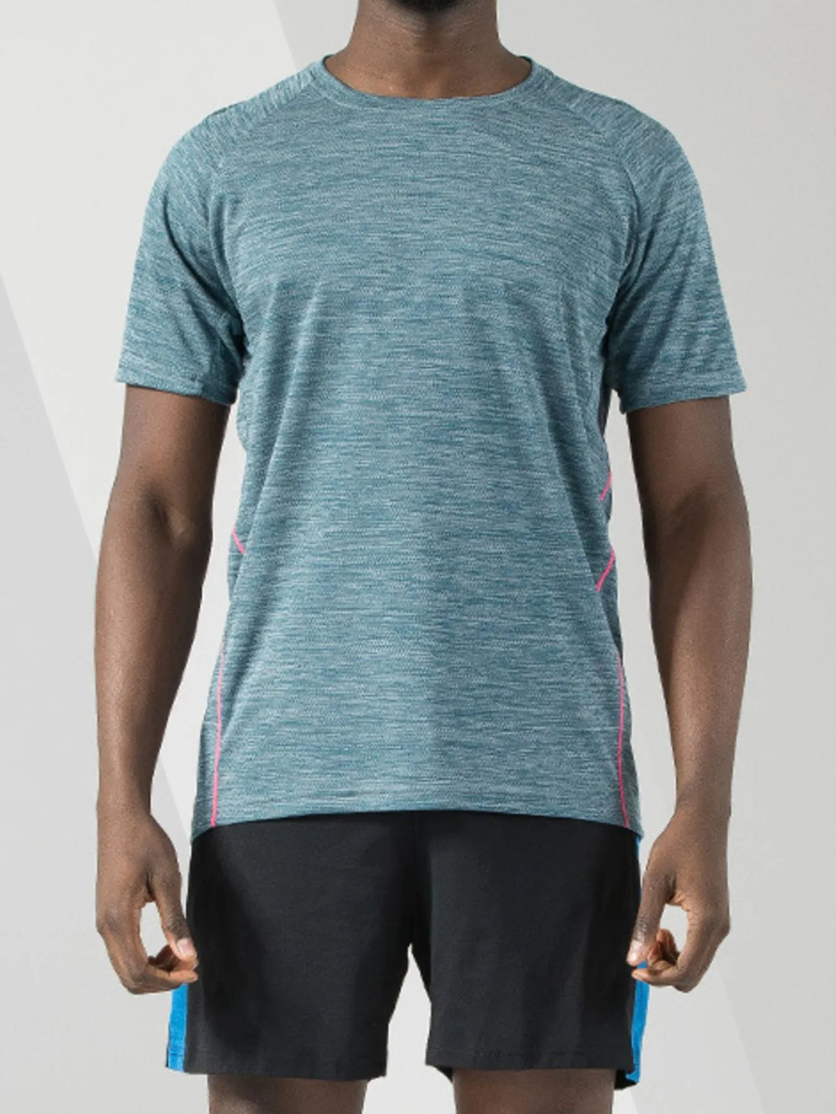 Men's Plus Size Round Neck Short Sleeve Active T-Shirt