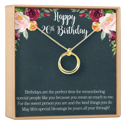 26th Birthday Necklace