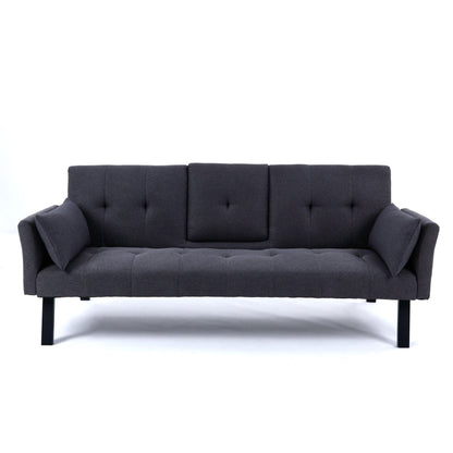 Sofa Bed With Foldable Design And Cup Holder