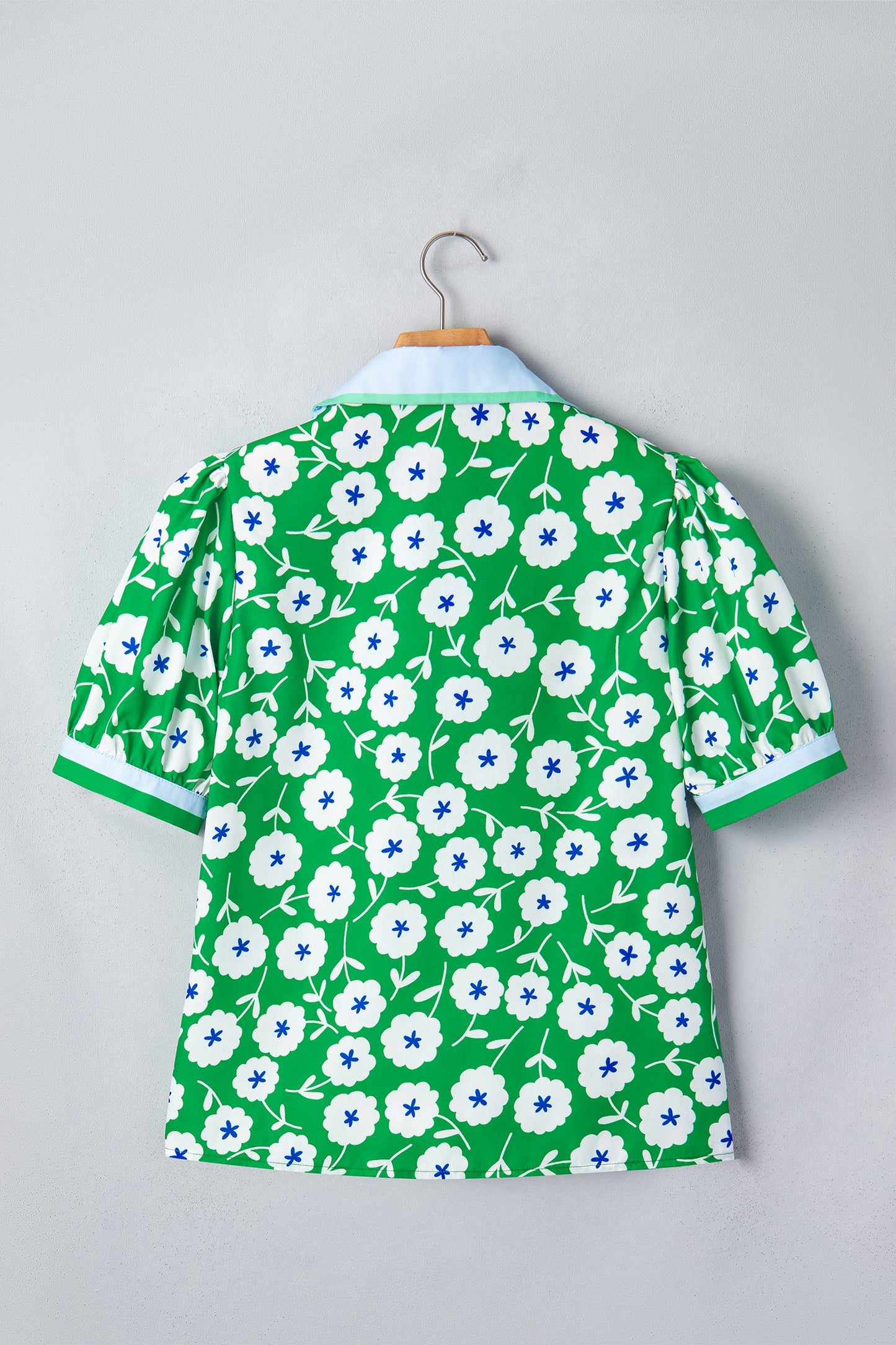 Antonella Collar Short Sleeve Blouse
