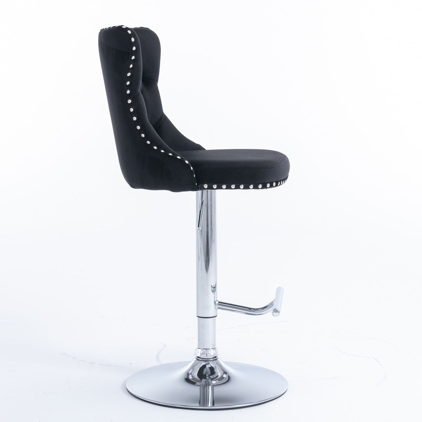 Swivel Adjustable Height Barstools Set of 2