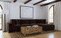 Lakeview 5-piece Upholstered Modular Sectional Chocolate