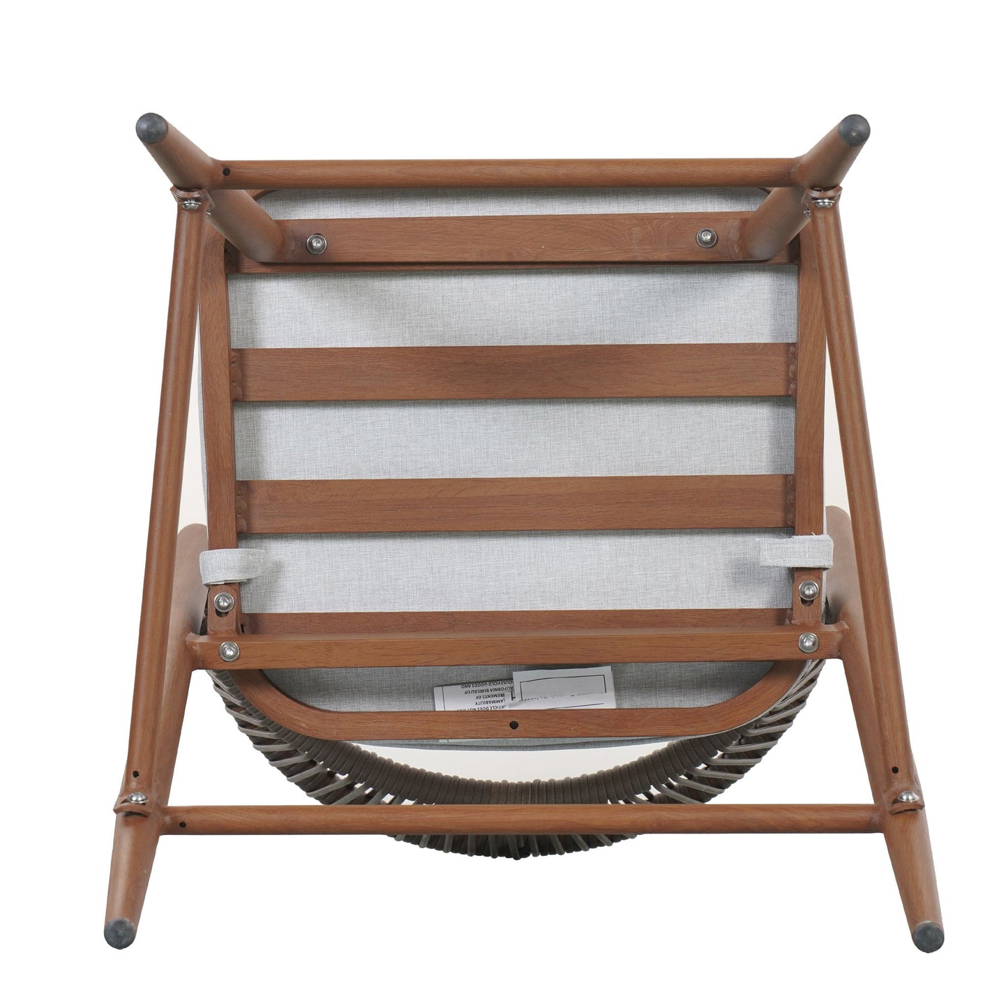 Outdoor 26" Counter Height Metal Frame Counter Stools With Scallop Shaped Backrest & Water Resistant Cushions