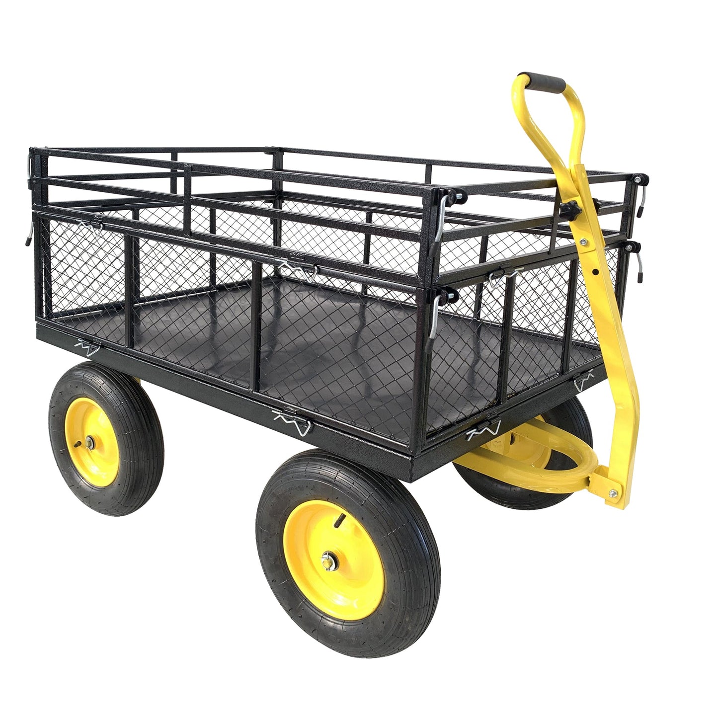 Steel Garden Cart, Heavy Duty 1400 lbs Capacity