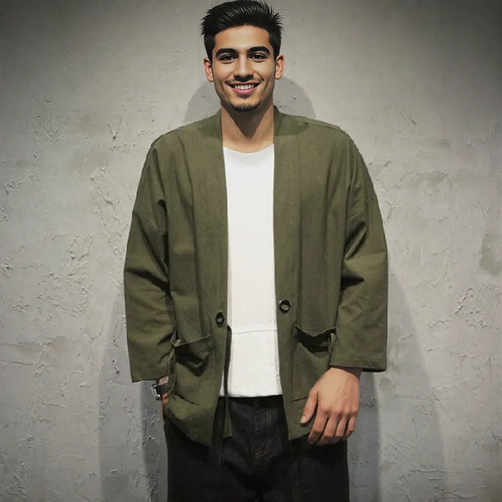 Casual Authentic style clothing cardigan men's jacket