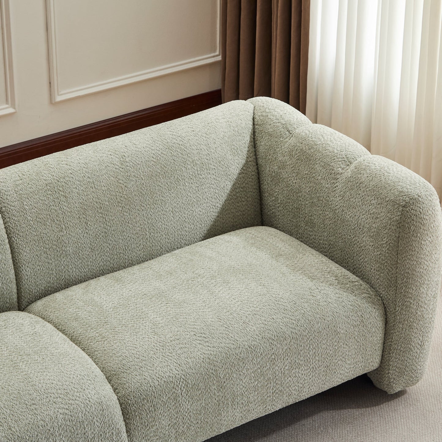 Tonson 83" 3-Seater Boucle Sofa with Wave Design