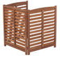 3 Panel Outdoor Wooden Air Conditioner Fence
