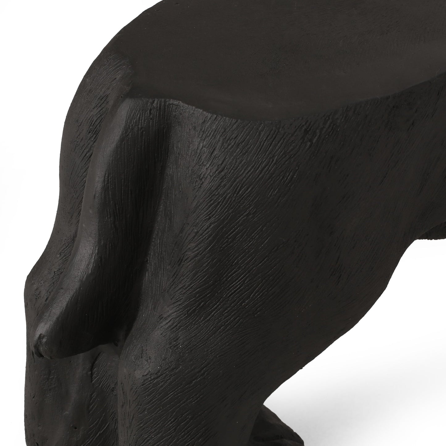 MGO Dog Bench - Outdoor Labrador Design, Matte Black