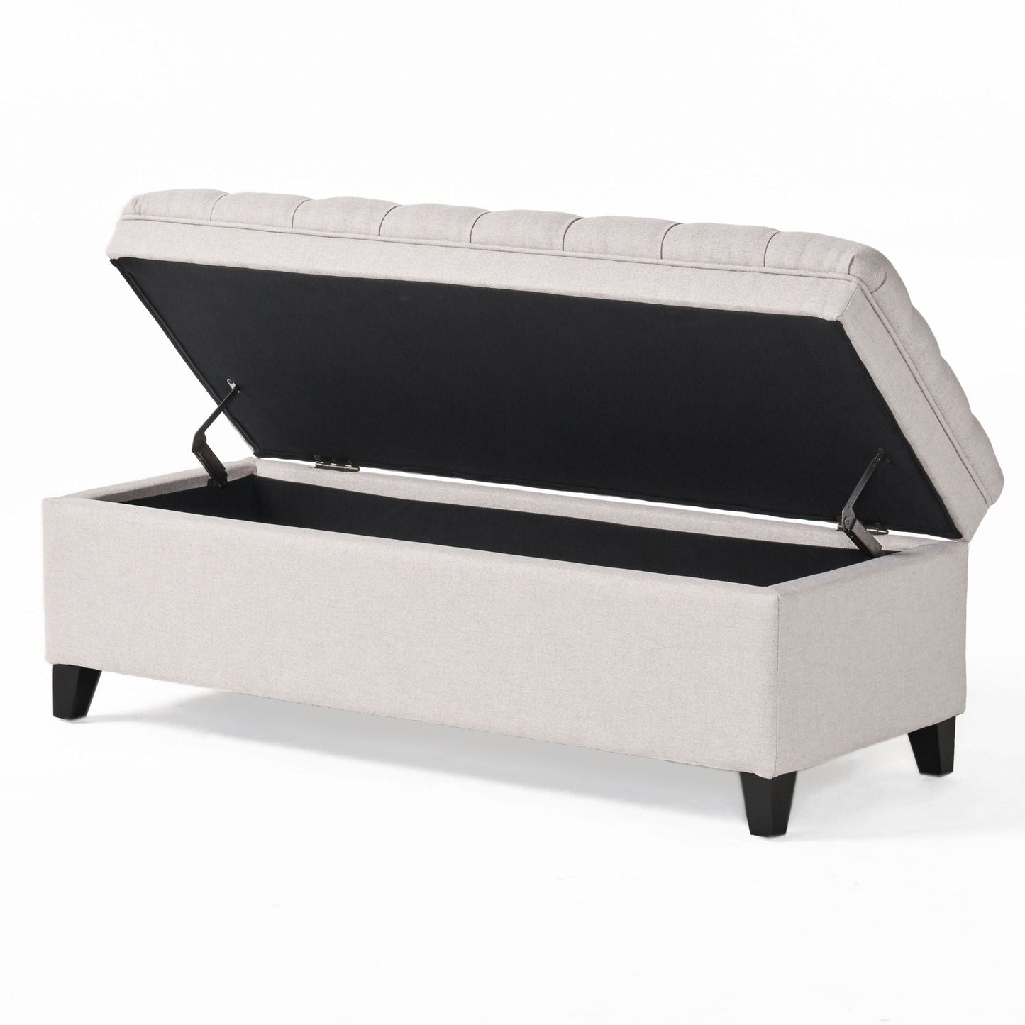Juliana Storage Ottoman With Birch Legs