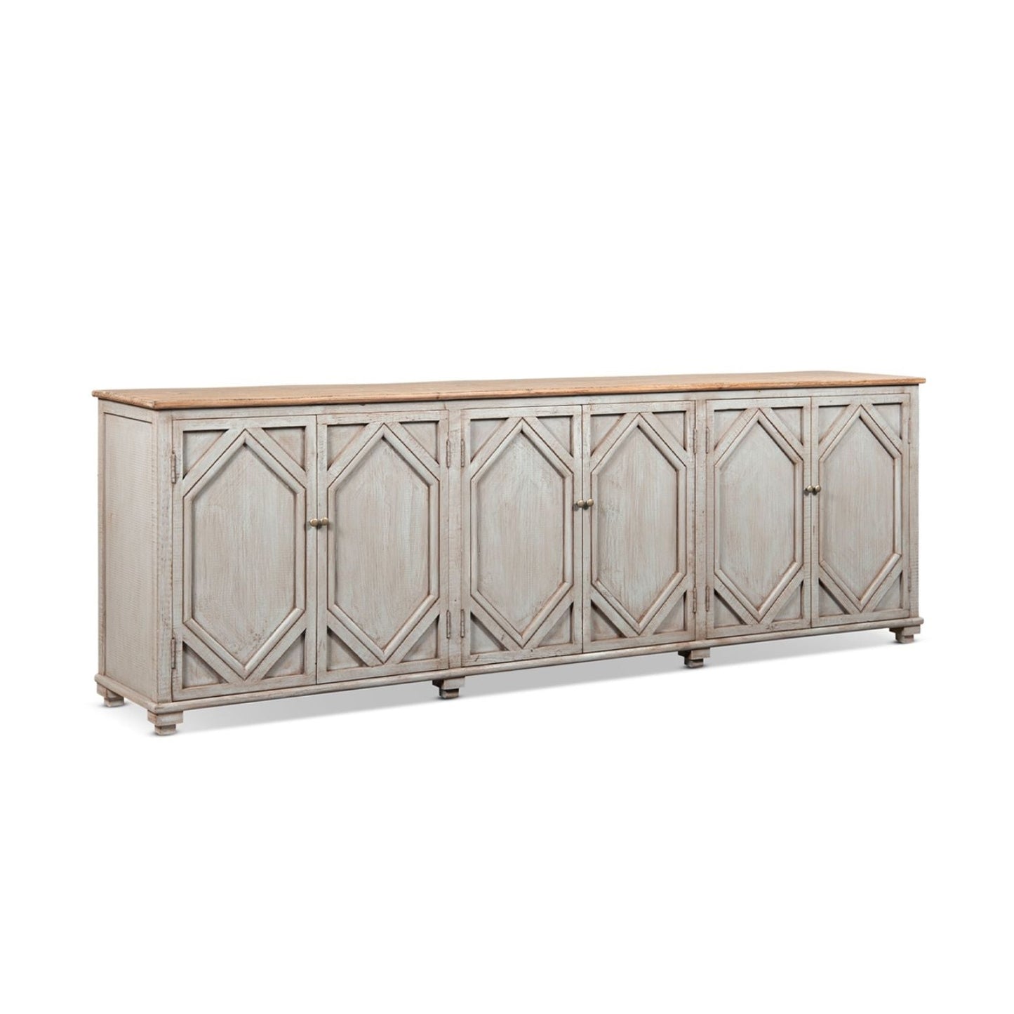 Colette - 6 Door Cabinet Sideboard - Brown