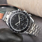 High Quality Steel Belt Quartz Timing European Men's Watch