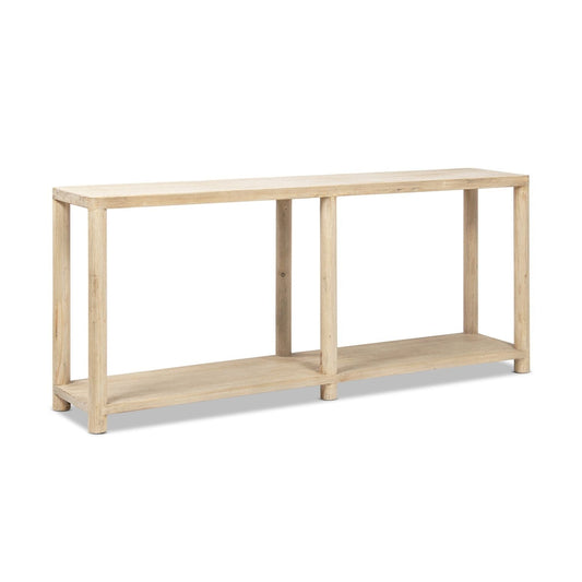 Milo - Console Table With Lower Shelf - Natural