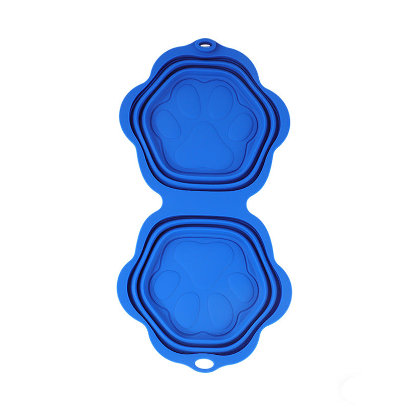 Foldable Silicone Dog Food Bowl For Pets