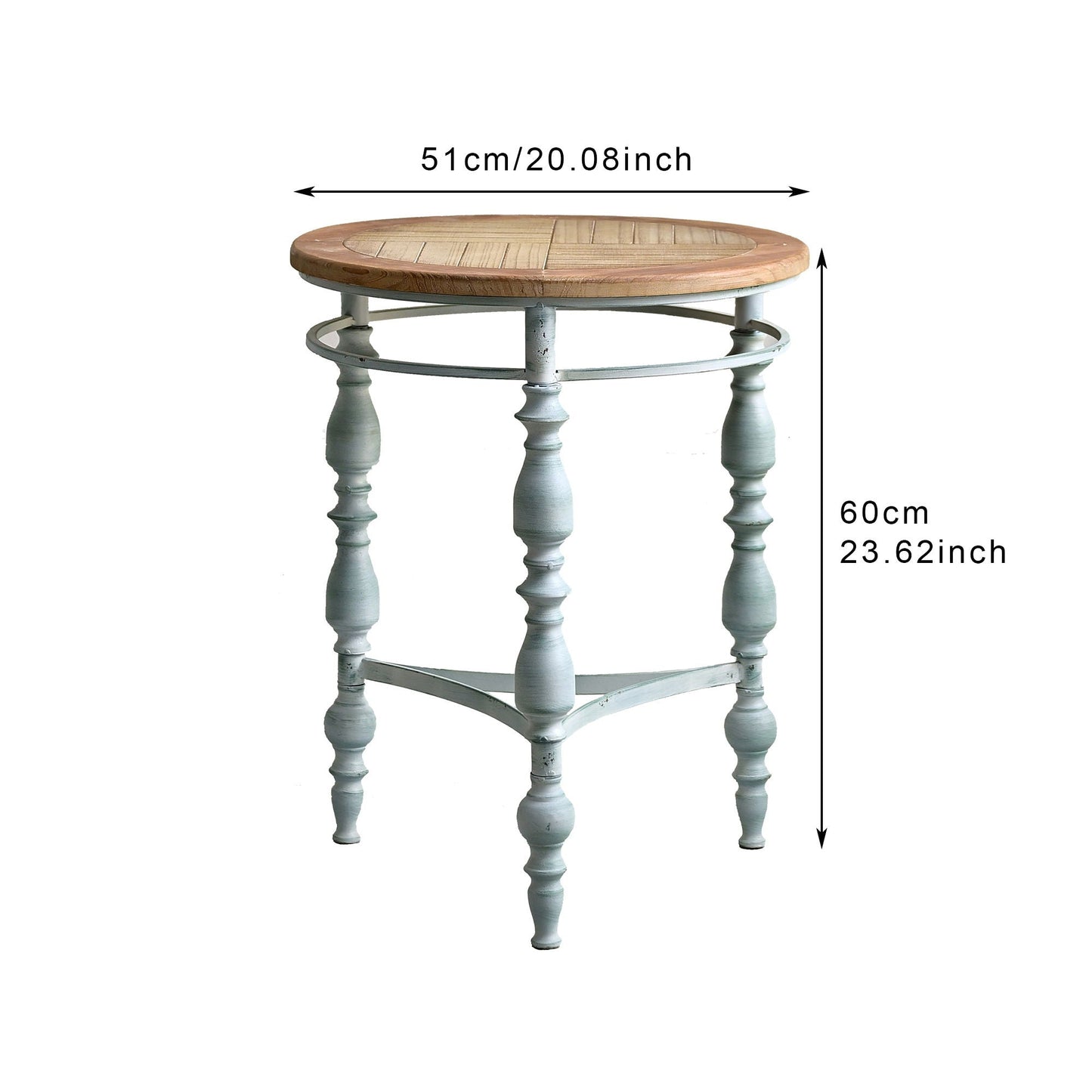 Round Top Carved Table For Living Room