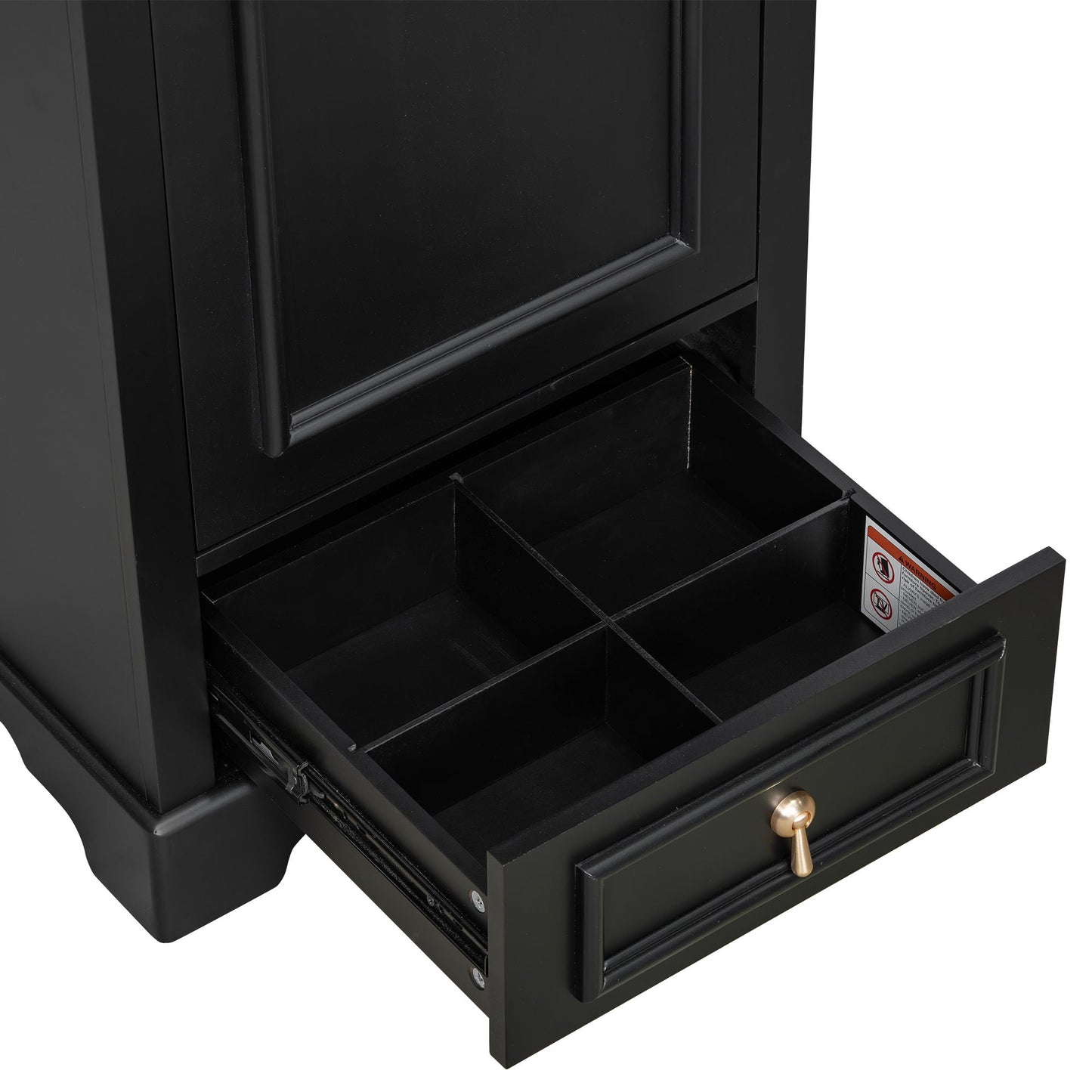 Bathroom Vanity With Sink, Soft Close Door, Adjustable U-Shaped Shelf