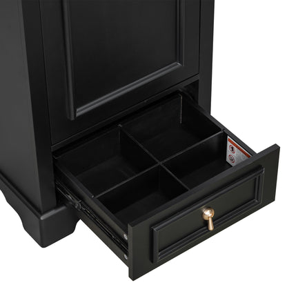 Bathroom Vanity With Sink, Soft Close Door, Adjustable U-Shaped Shelf