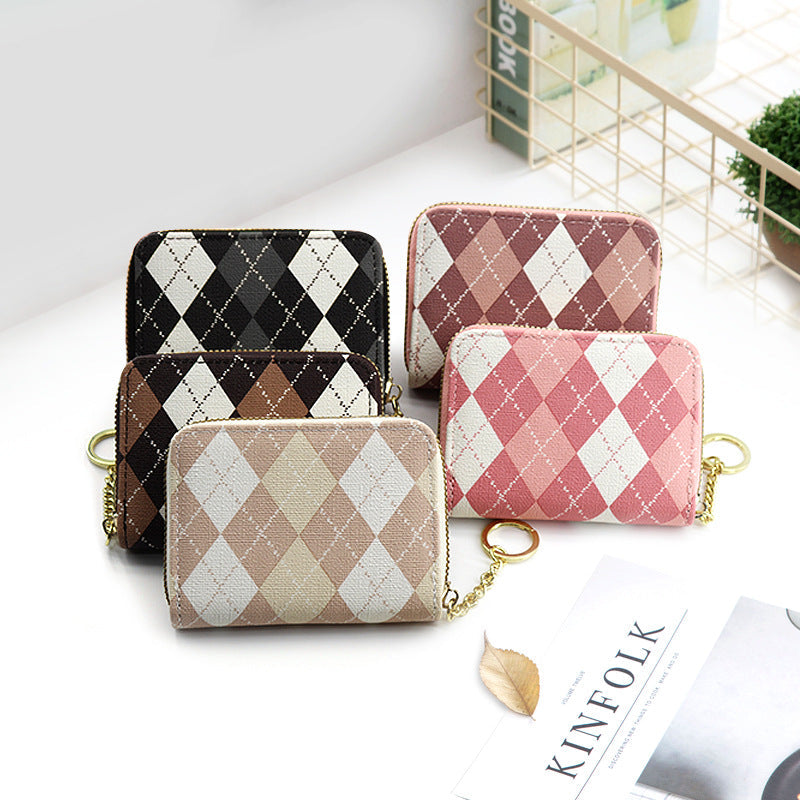 Diamond Zipper Coin Purse Large Capacity