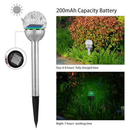 Solarek 3 Pcs Outdoor Solar Lights IP44 Waterproof Ball RGB Light Garden Decor Lamp Landscape Christmas