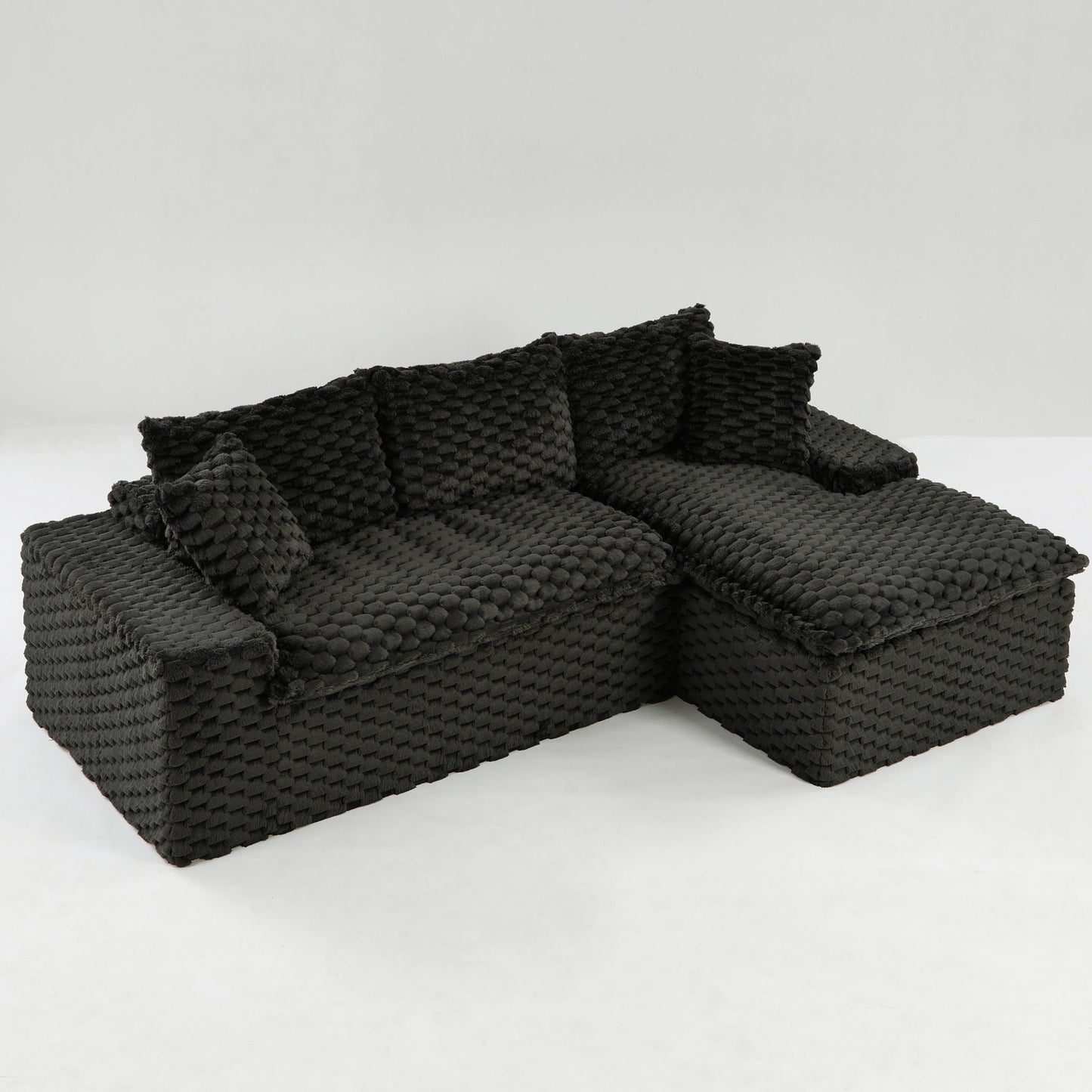 Modular Sofa, Convertible Twin Seat With Chaise Lounge