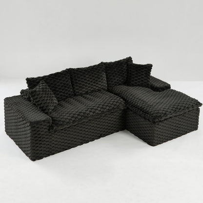 Modular Sofa, Convertible Twin Seat With Chaise Lounge