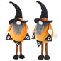 Standing Gnome With Gnome & Holding Banner, For Halloween Decor