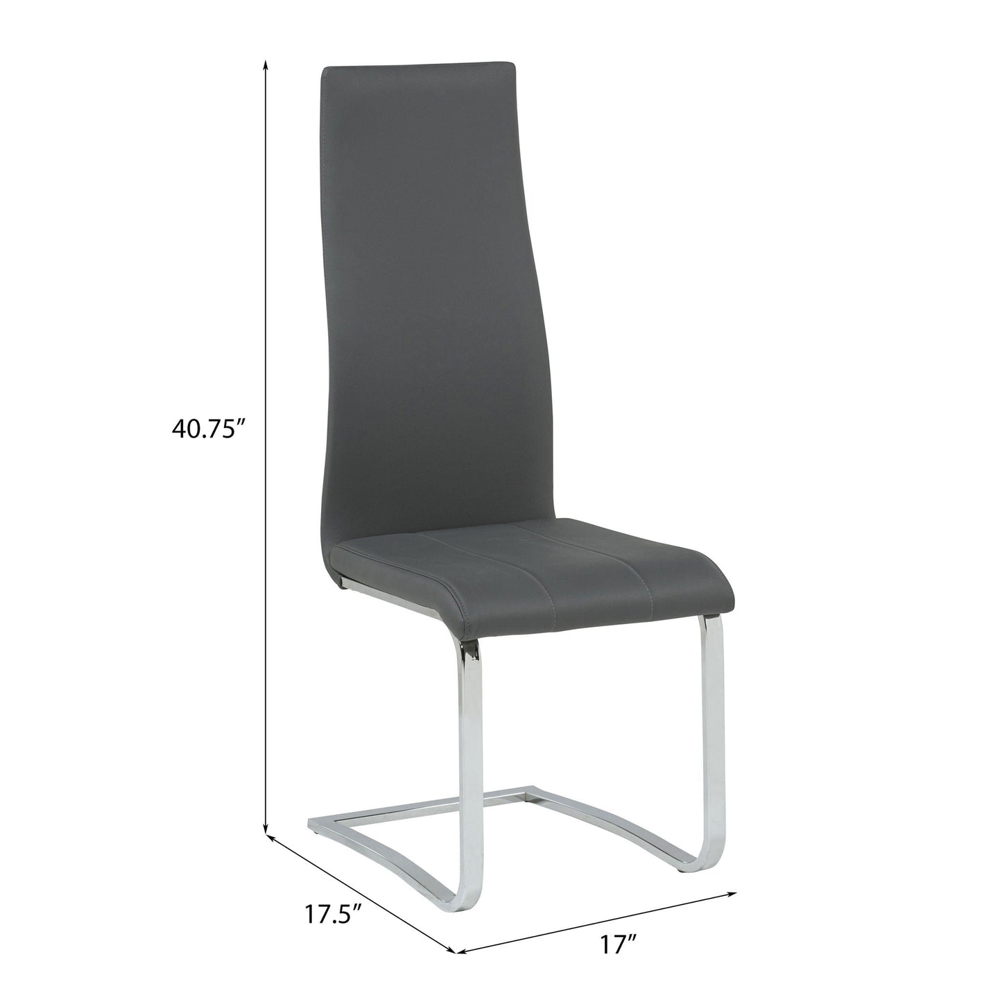 High Back Side Chairs Dining Chairs With Padded Upholstery (Set of 4)