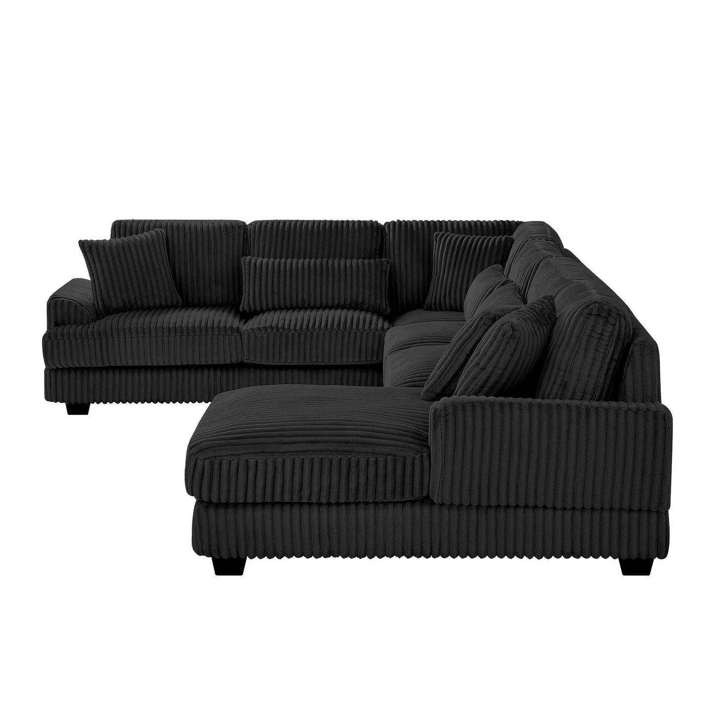 Oversized Sectional Sofa U - Shaped Sofa Couch Modern Sofa Upholstered In Soft With A Chaise Lounge For Living Room