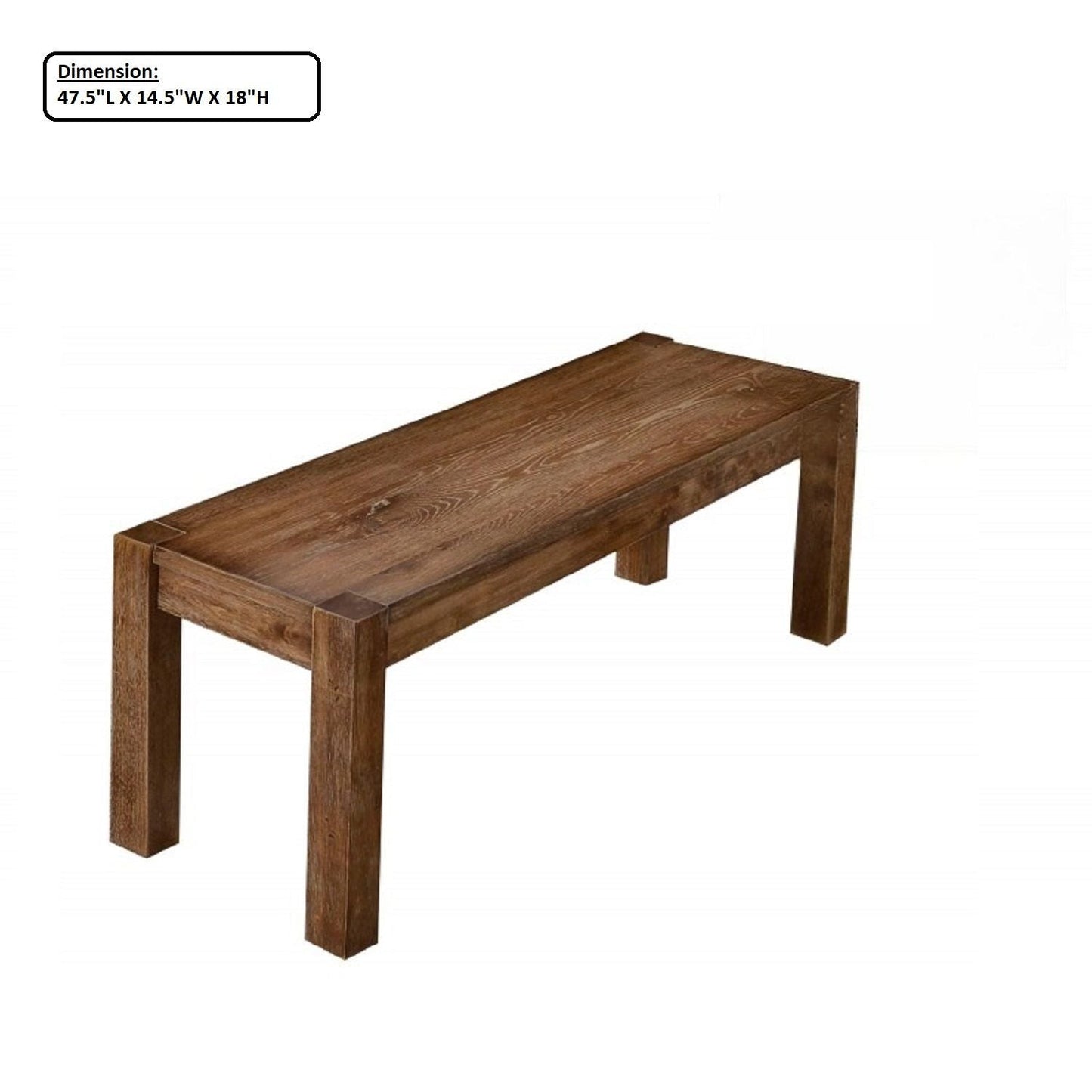 Dining Bench For Dining Room - Brown